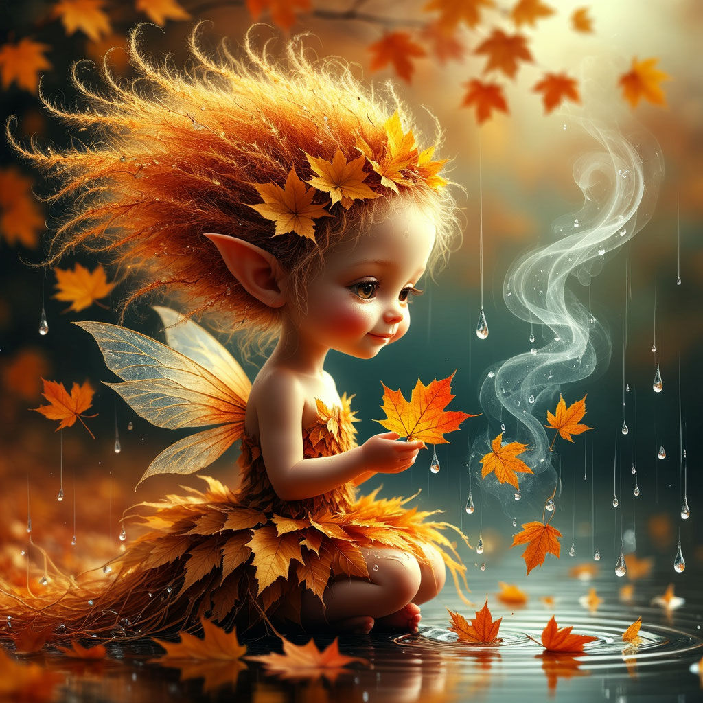 Dreams of an autumn fairy
