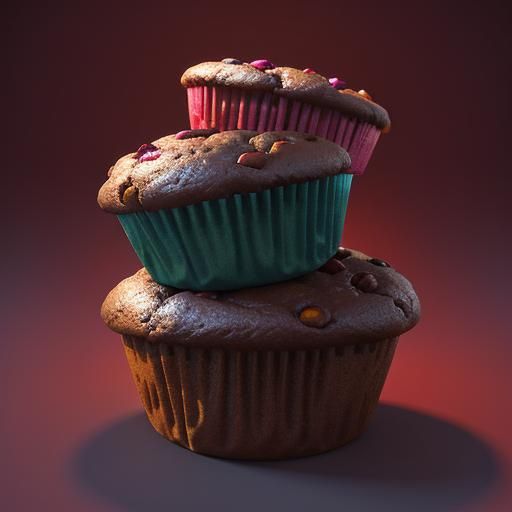 Red bean paste muffins.