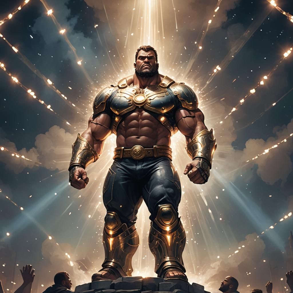 Strong latin man