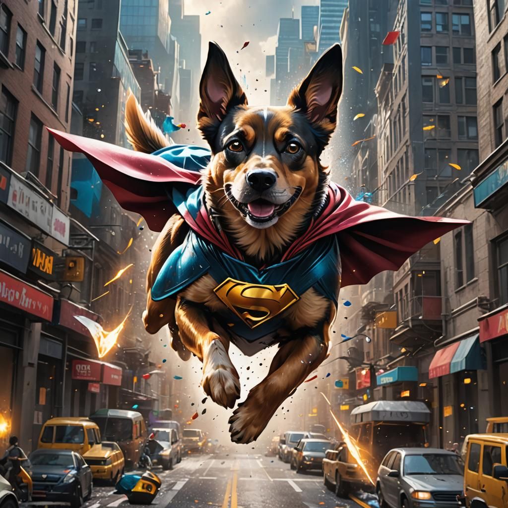 SuperDog  by @Finyan