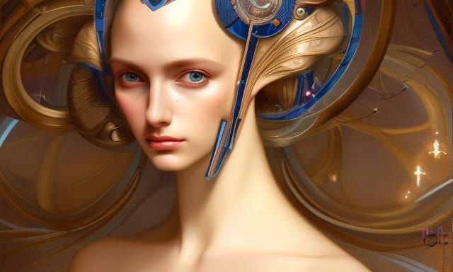 Ancient futuristic Christian Dior haute couture royal, regal...