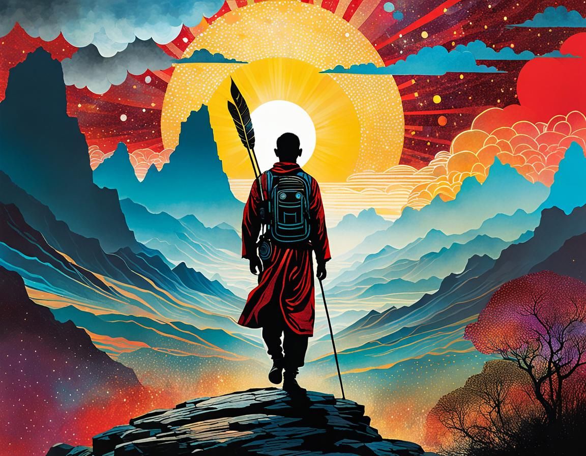 Into the Beyond (Friedensreich Hundertwasser, Norman Lewis, and Warwick Goble)