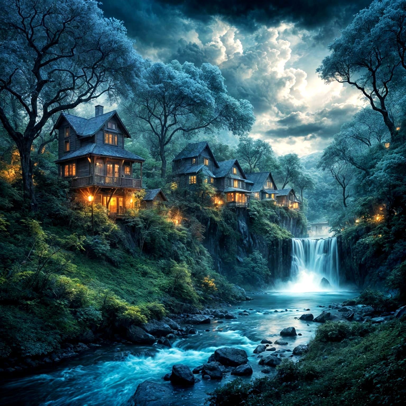 village in the forest  by @Mrimage