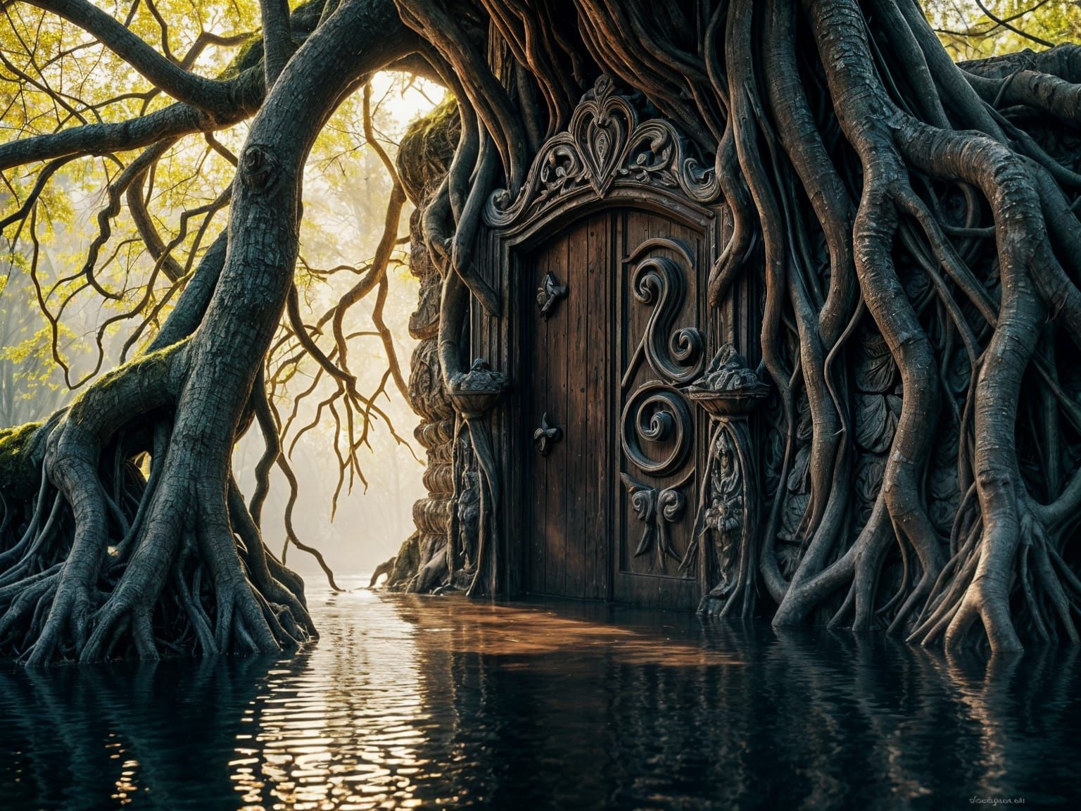 hidden door  by @Harmanna