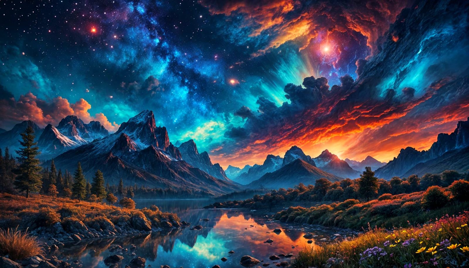 Celestial Tapestry: Gilded Nigh  by @The Leycer