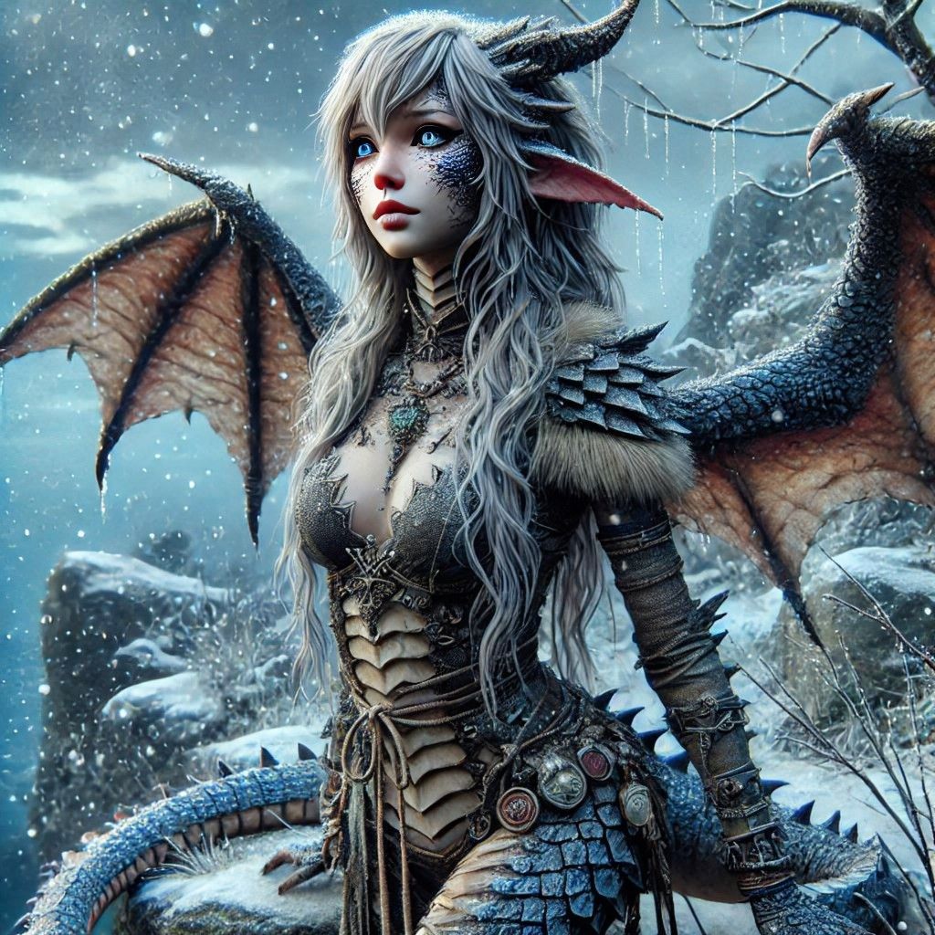 The dragonoid woman