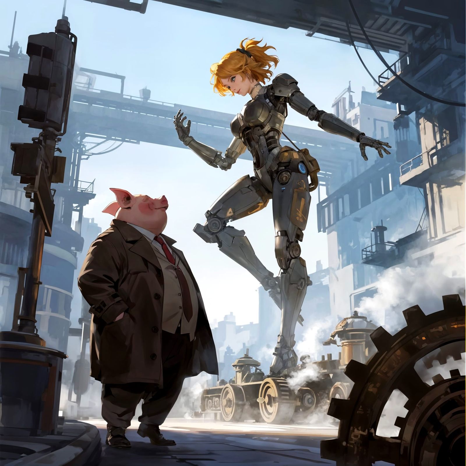 Pigman and the Mecha Magma