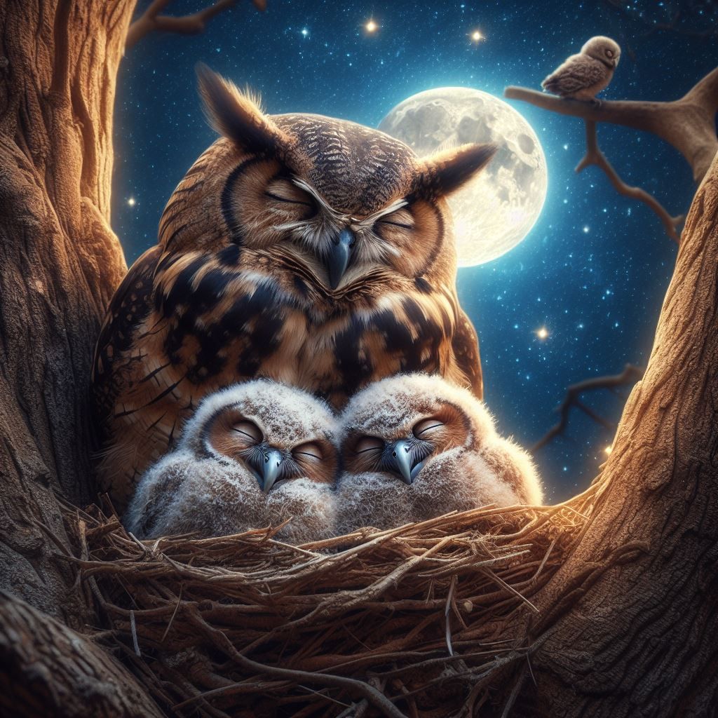 the sleeping owl family