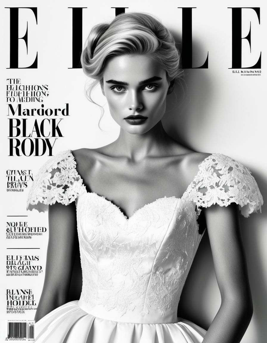 A model posing in a wedding gown.   by @Sunil