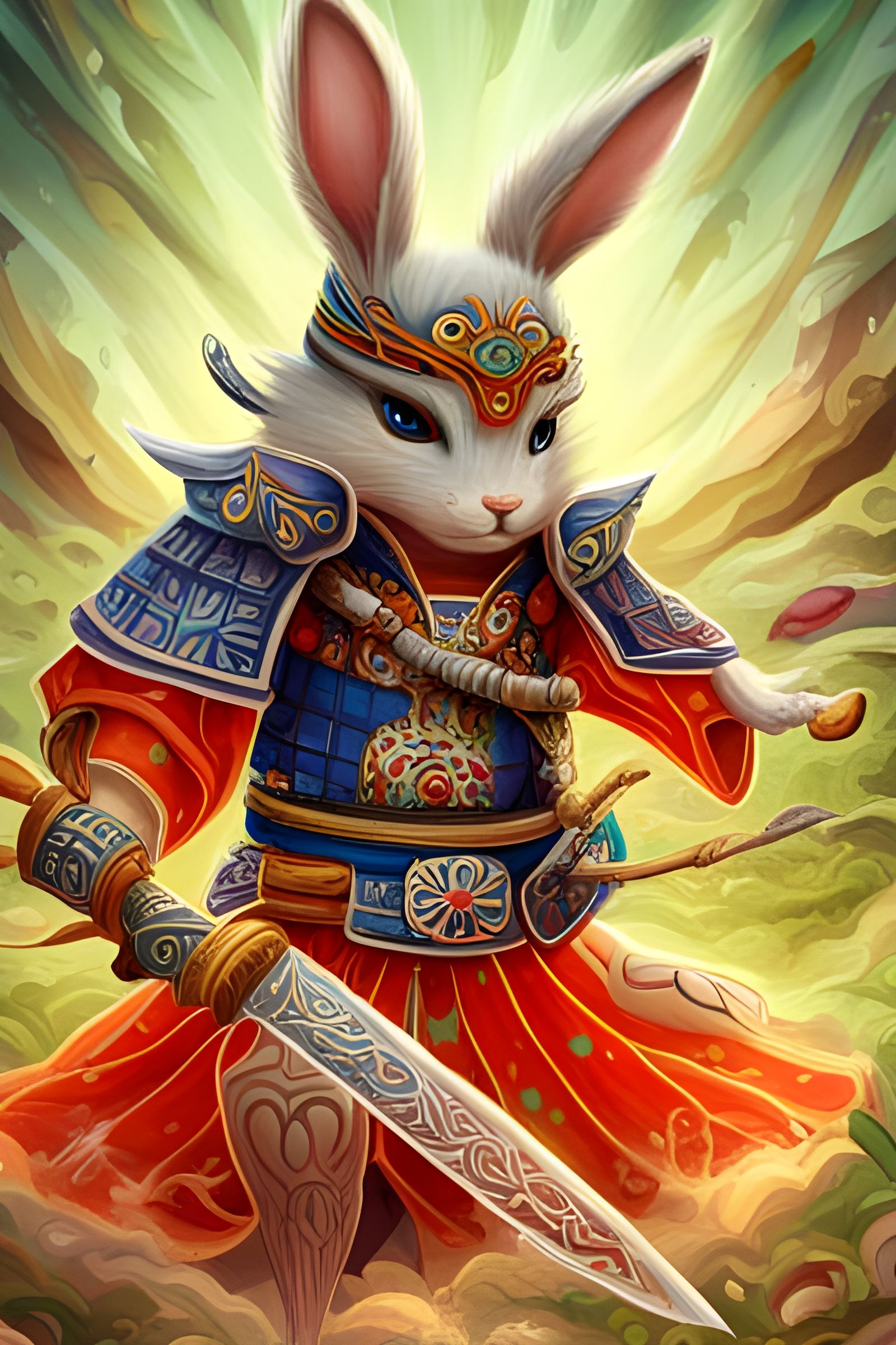 samurai rabbit   by @Shakra 