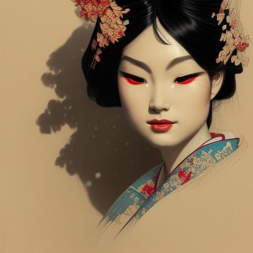 Geisha woman