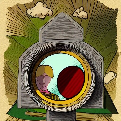 Project looking glass digital illustration