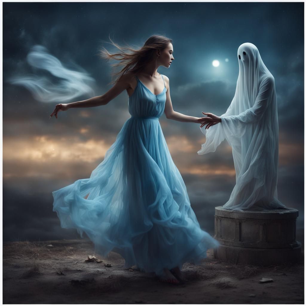 Ghost hotsell blue dress