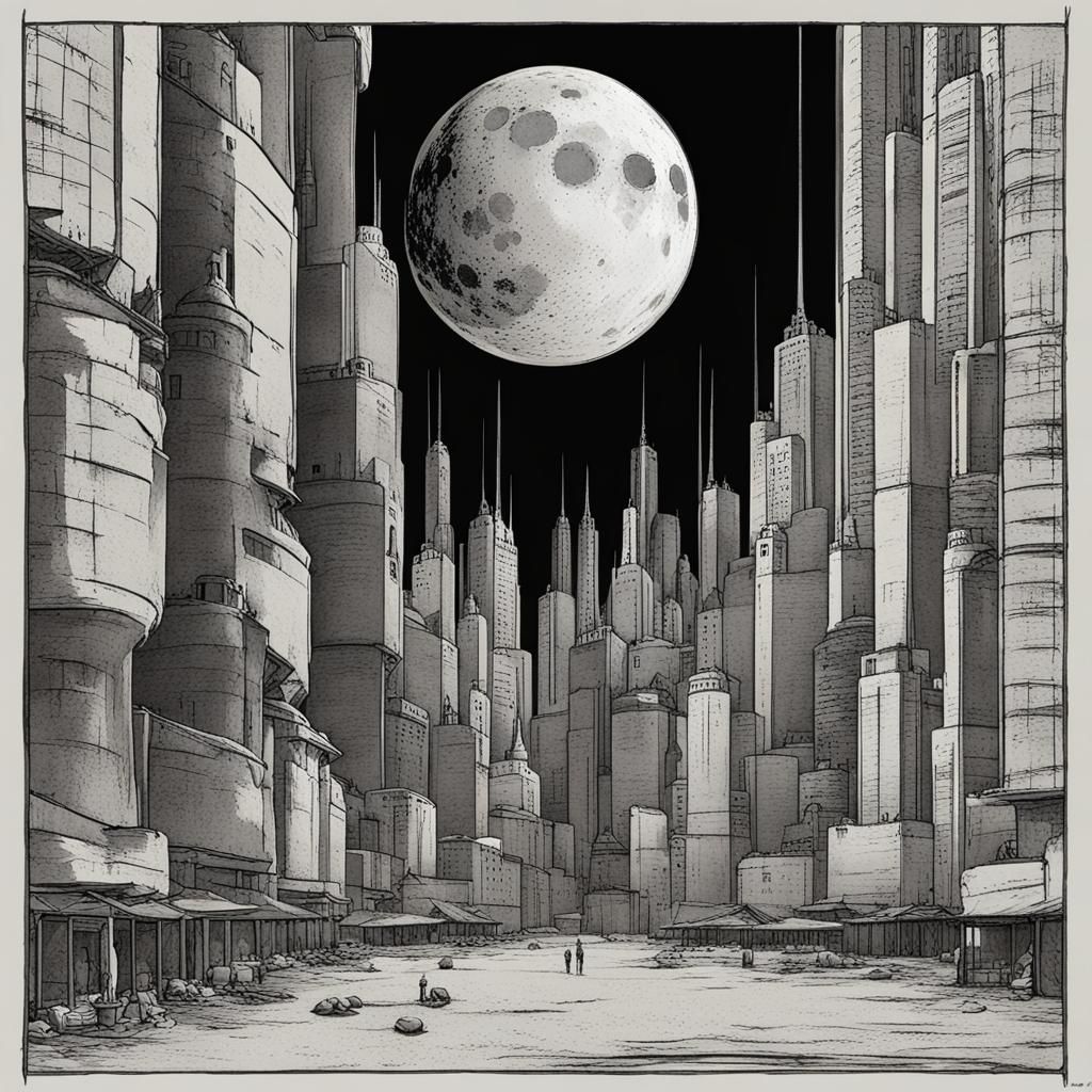 City on the moon