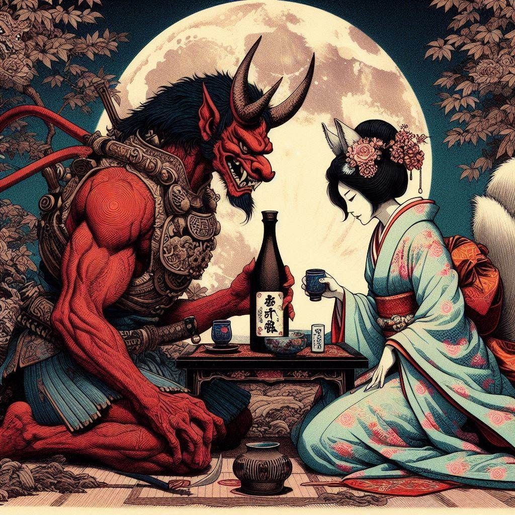 The kitsune and the oni