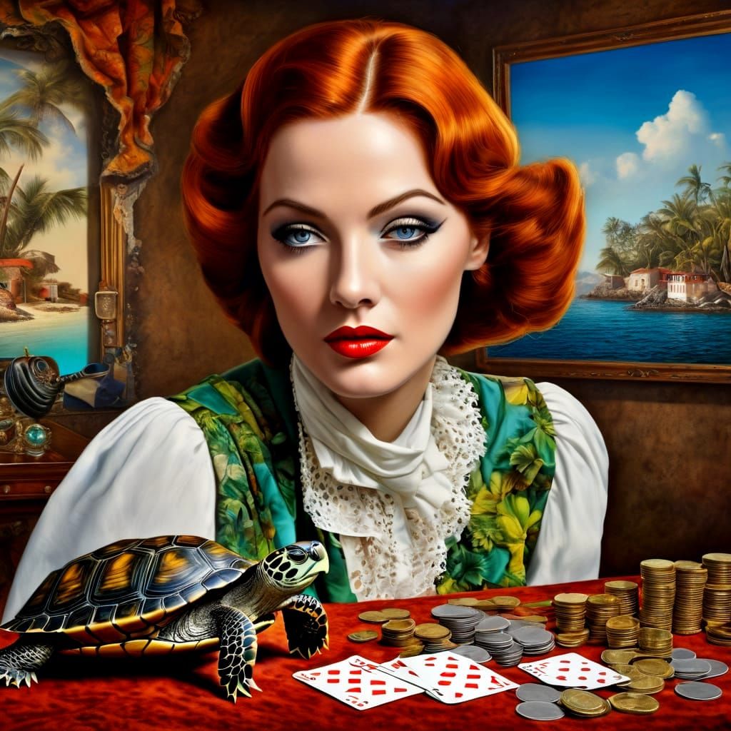 Surreal Haute Couture Goddess Among Fantastical Items