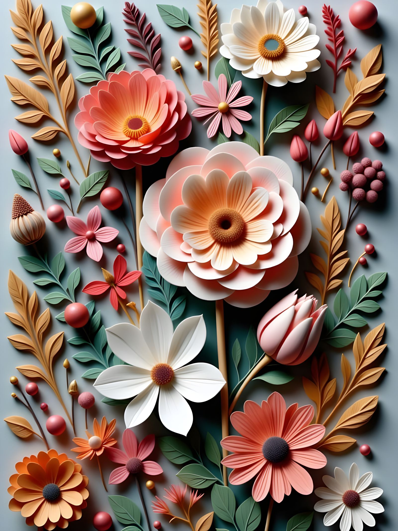 Botanical Arrangement in Volumetric Lighting