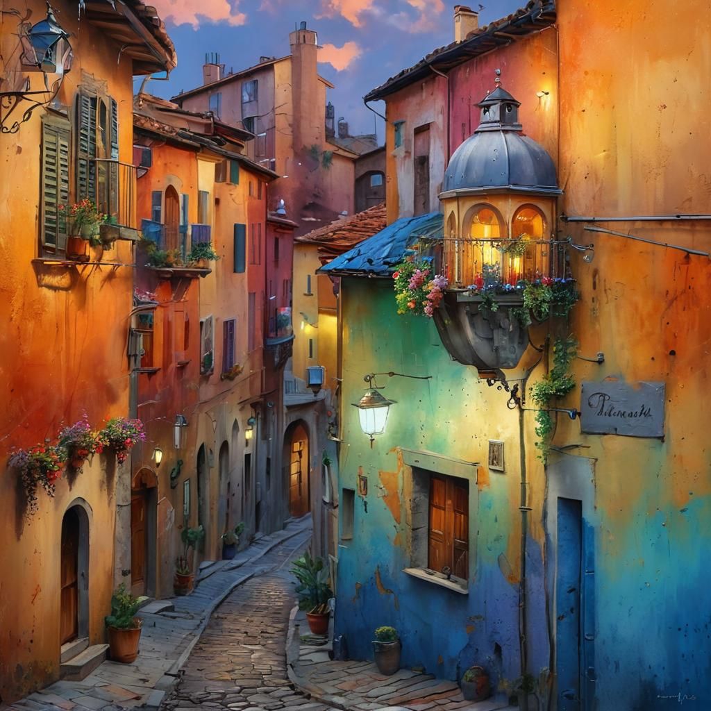 Right Down The Road AI Generated Artwork NightCafe Creator