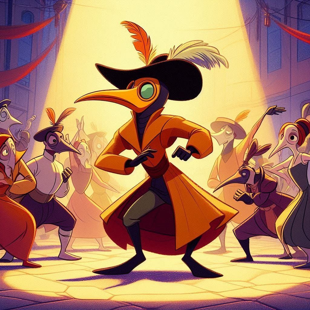 Dancing Plague Doctor Disney Style