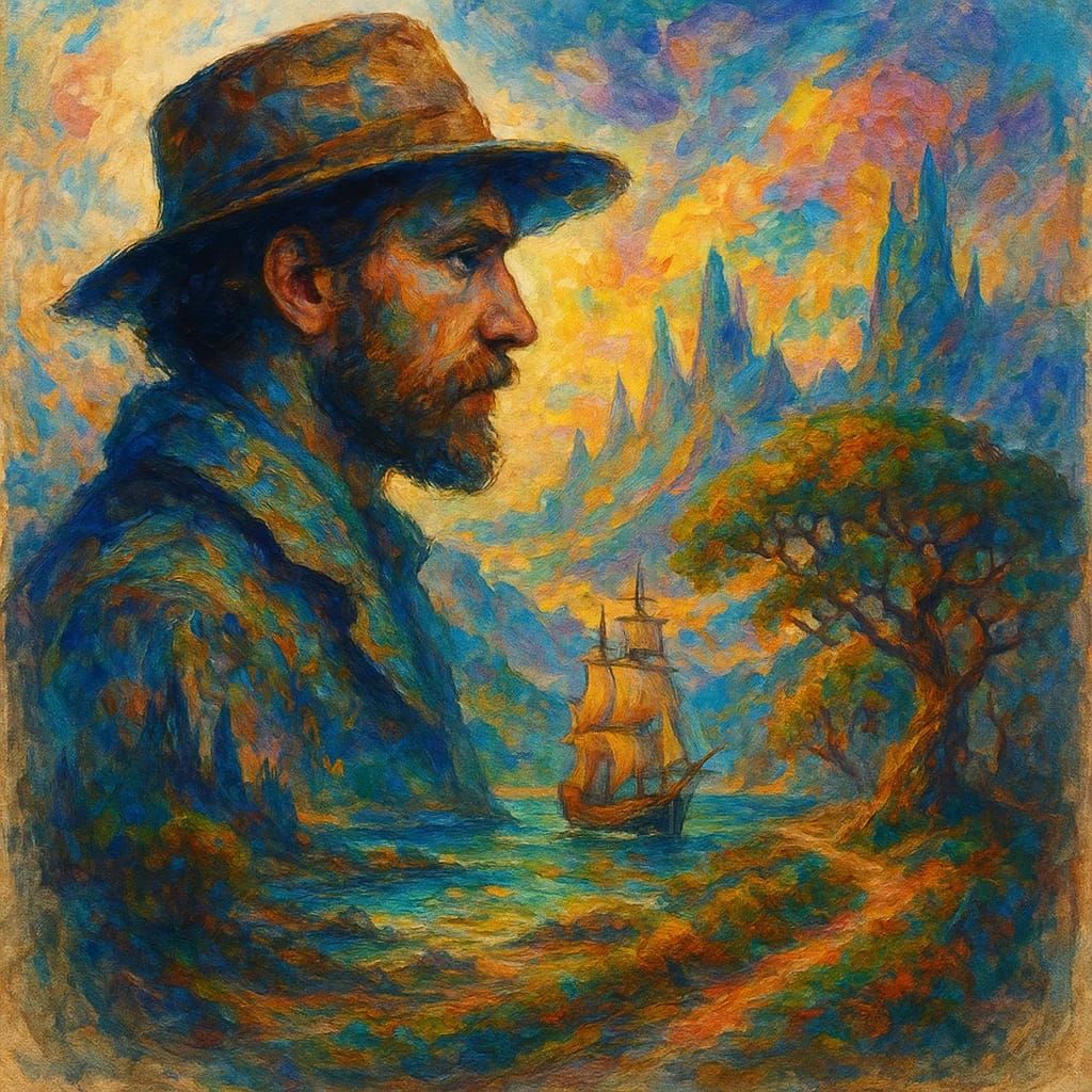 תייר ספינה ועץ