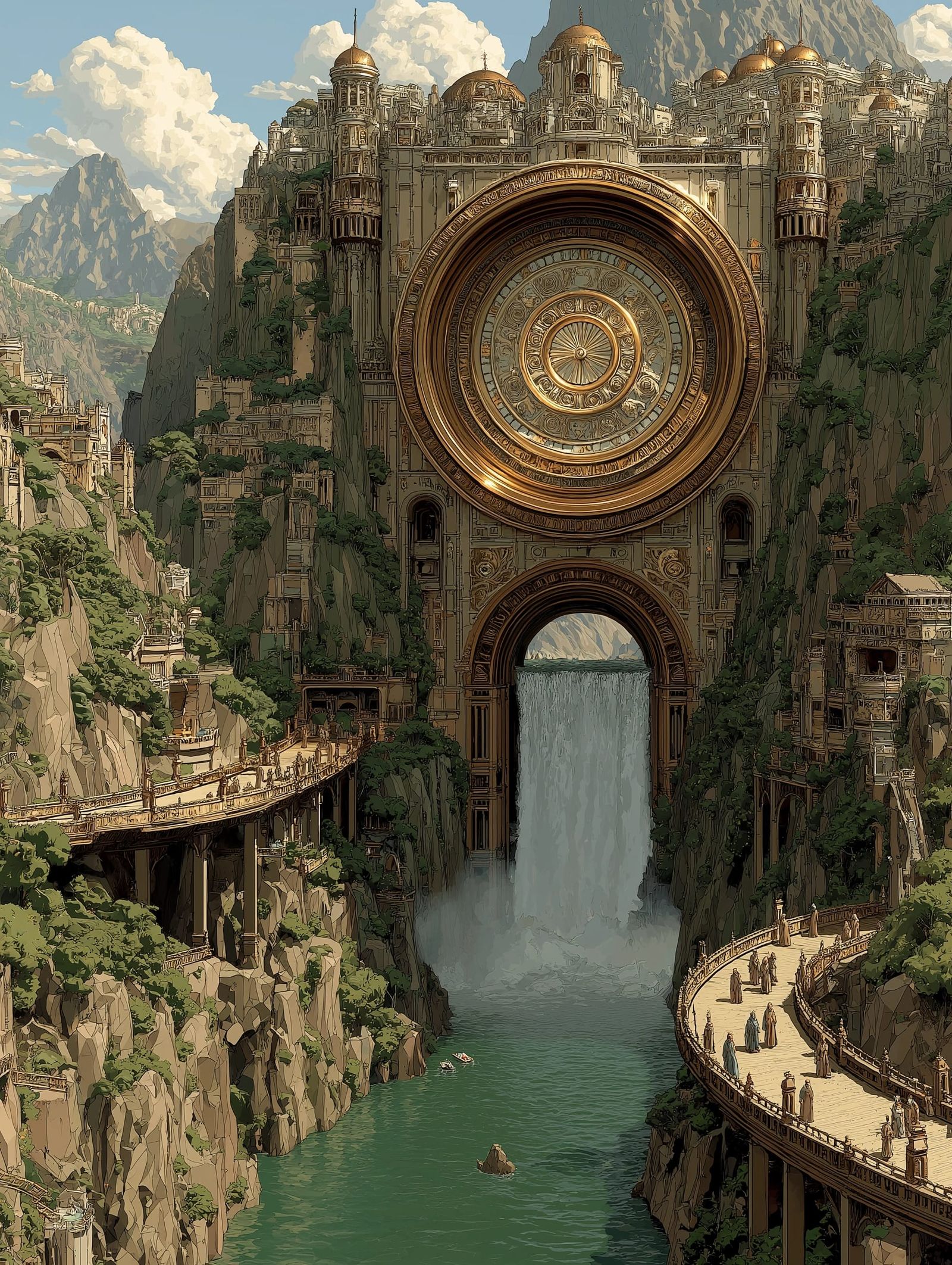 Epic Mountain Clock Falls