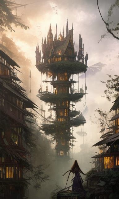 Tower of the Archmage  by @8 bit raccoon