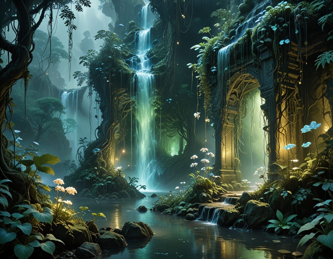 Hidden Sanctuary   by @AdvanceBegginerAIGenerator