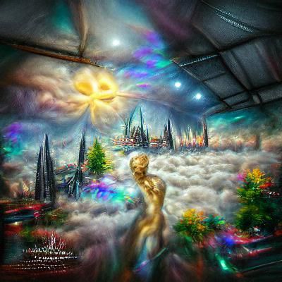 Sanctuar apocaliptic 8k resolution holographic astral cosmic...
