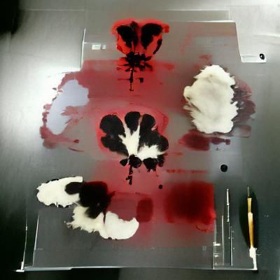 Inkblot test in blood
