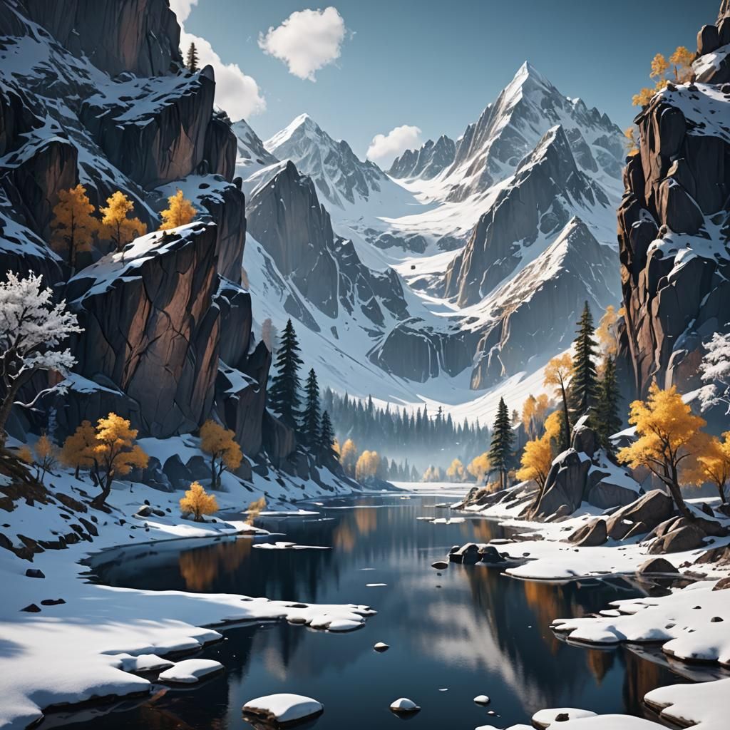 Mountain river  by @thane of fyfe