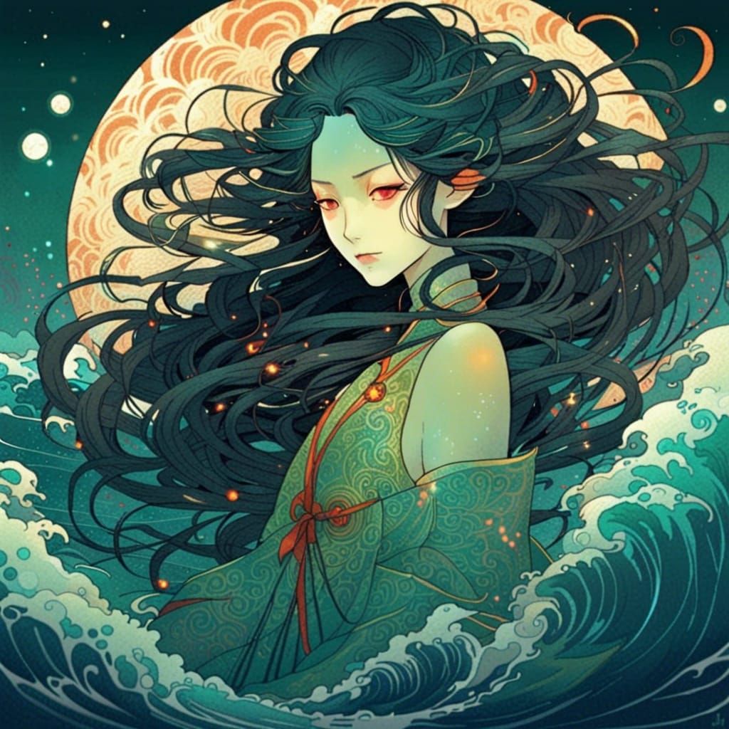 Water Goddess #1 by lovelyArtIsLiving on DeviantArt