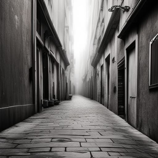 Ominous Street: Epic Cinematic Digital Matte Painting