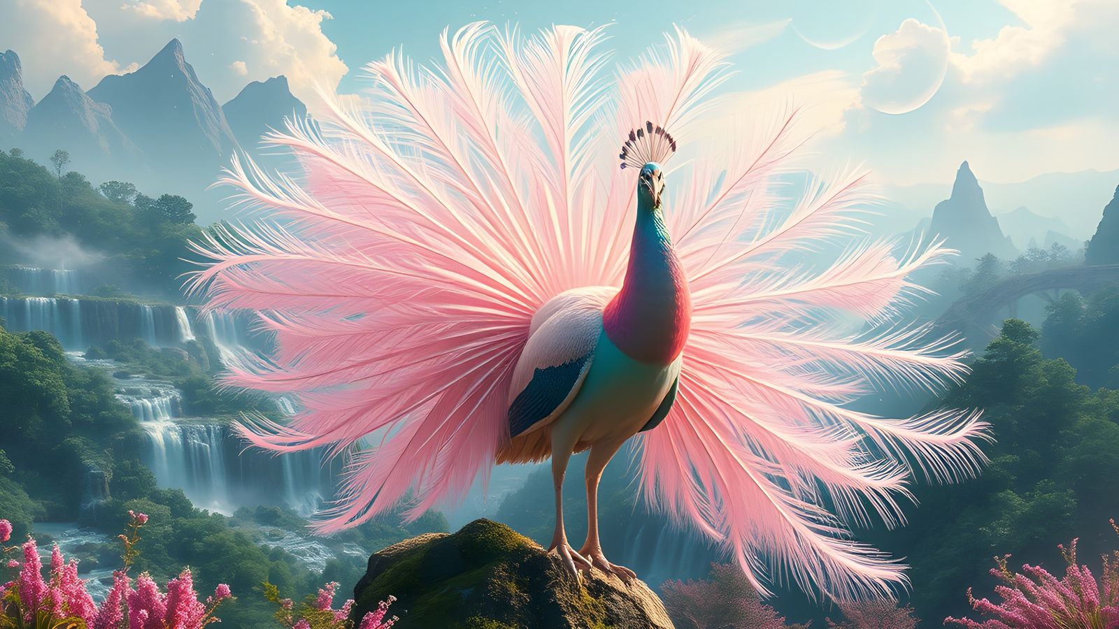 Pink Peafowl