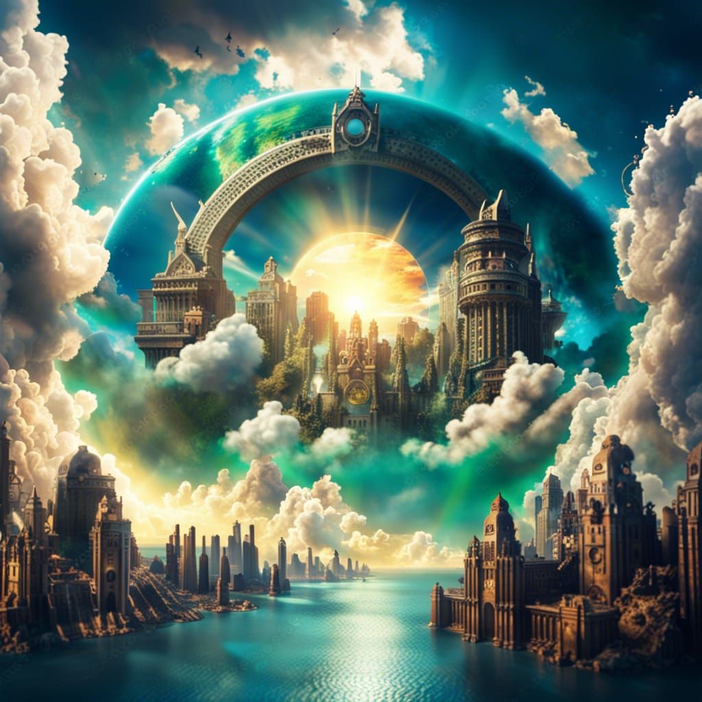 After all Lost City of Atlantis is in the sky, we were lookin in the wrong place this whole time   by @DrunkBoy