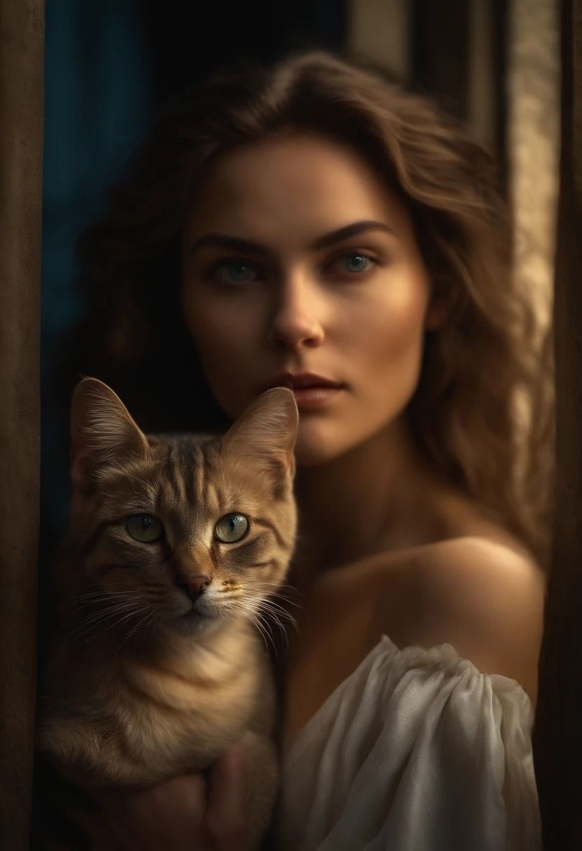 Whispers of Dusk: A Portrait of Intimate Mystique