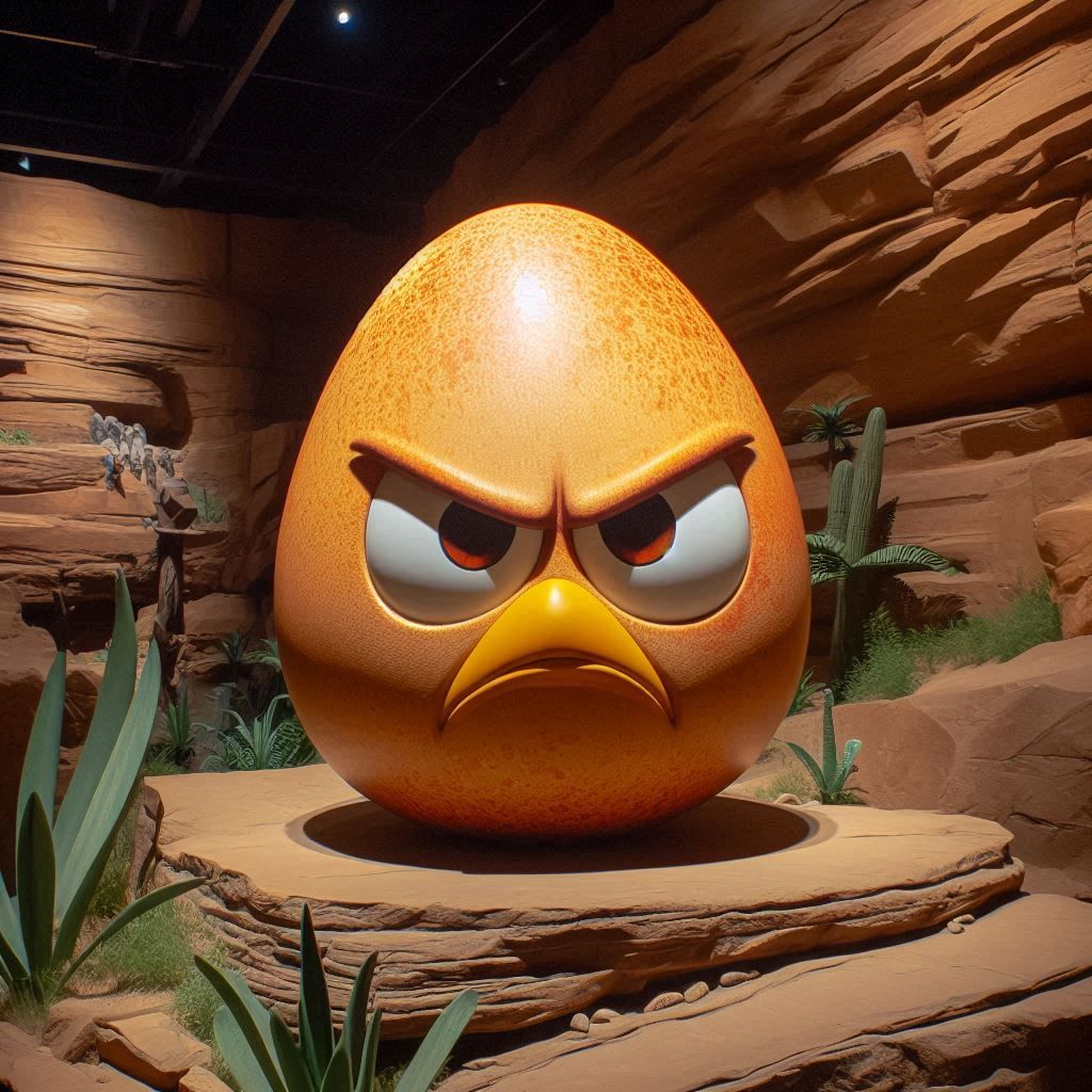 Angry Egg at the Museum
