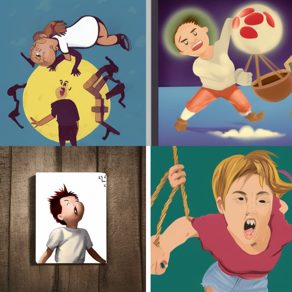 Wrecking Ball In the style of a picture story book