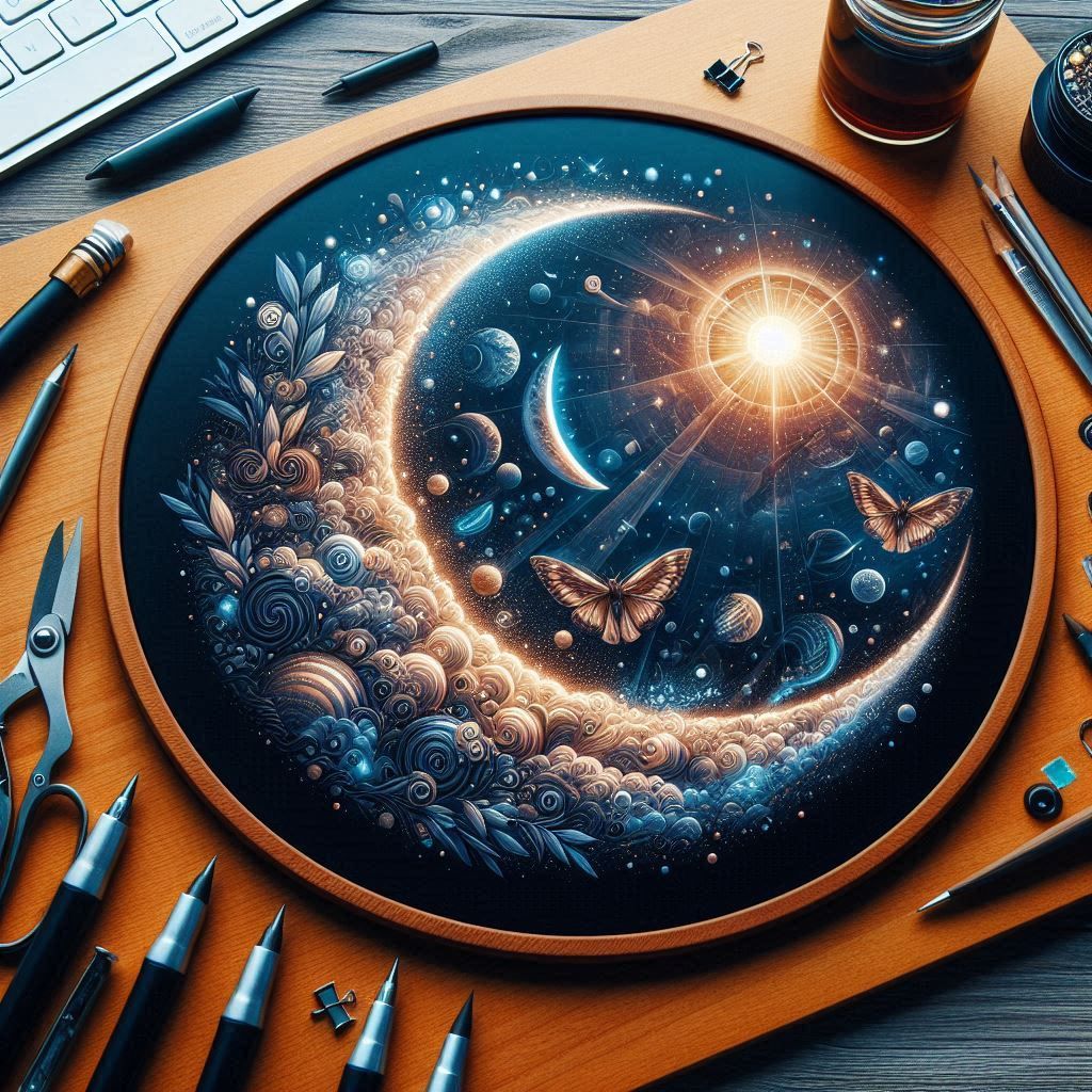 Cosmic butterflies on a plate