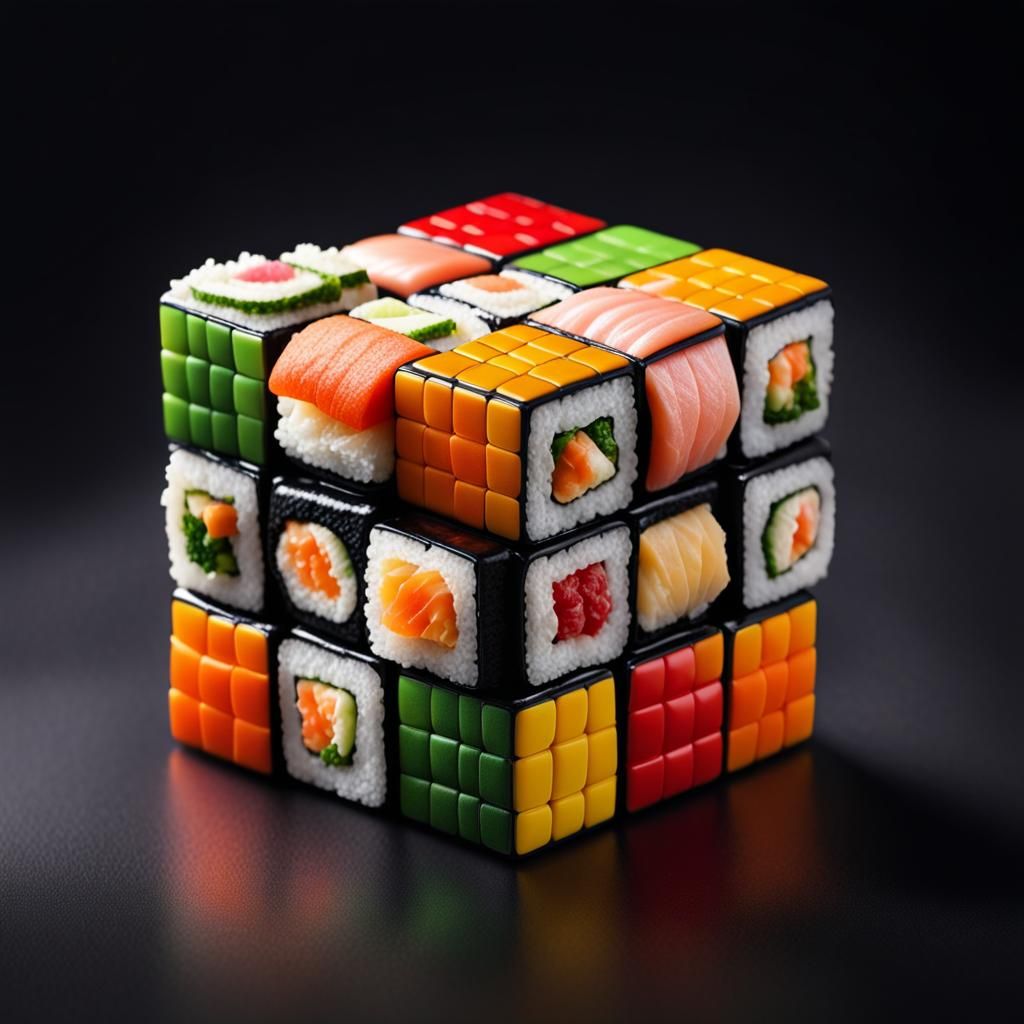 Rubik's Michelin Star Sushi!  by @Nikko P