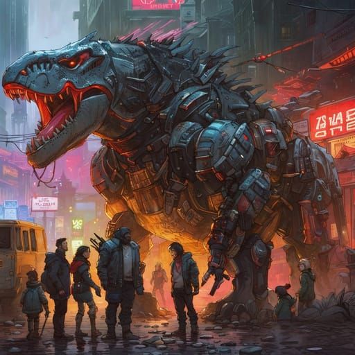 Grimlock Reimagined - AI Generated Artwork - NightCafe Creator