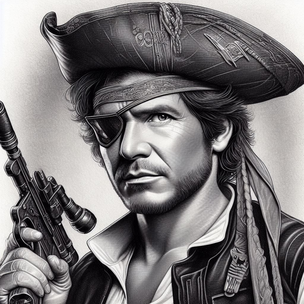 Han Solo the Pirate (Dall-E 3 Edition)