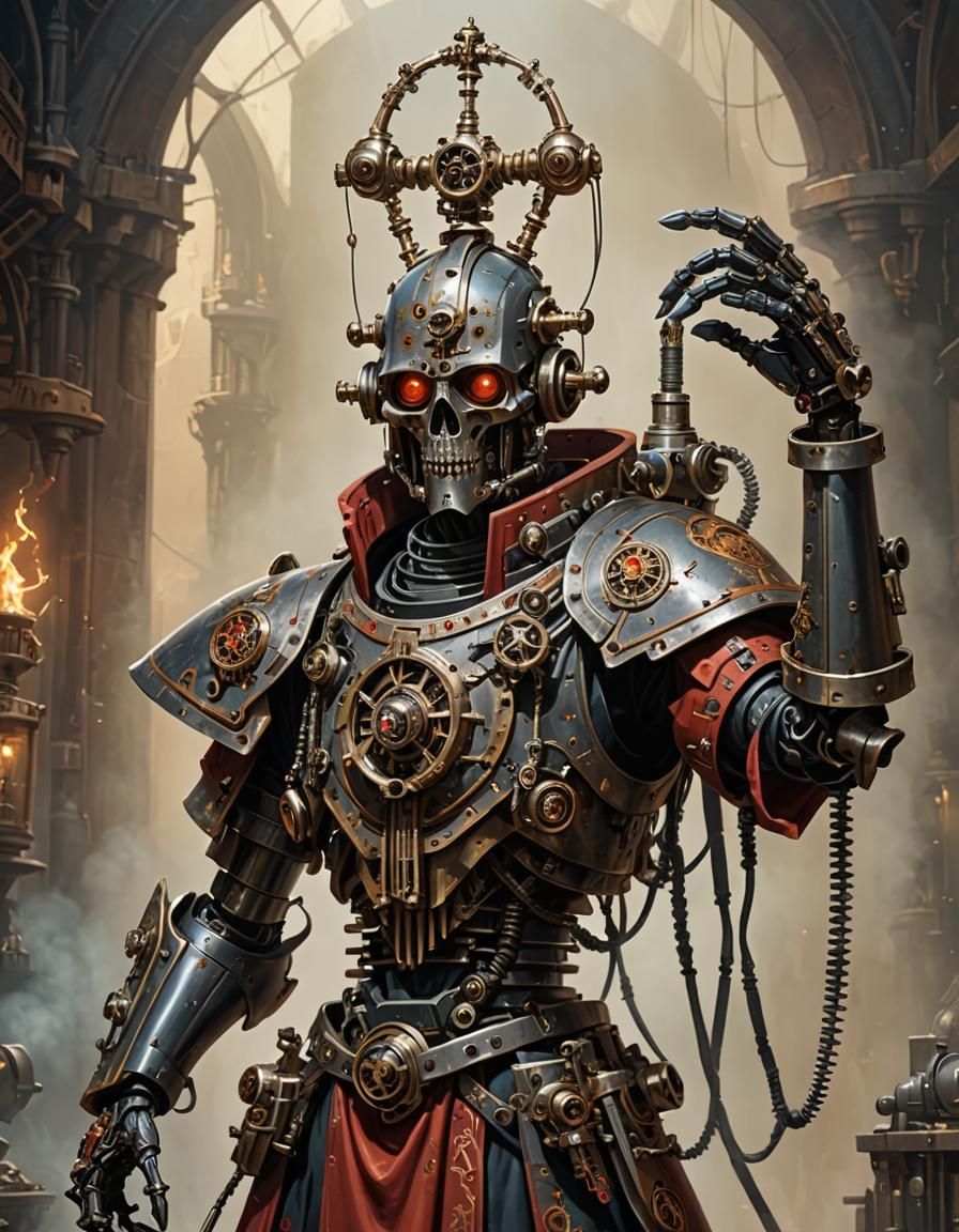 Dark Mechanicus - AI Generated Artwork - NightCafe Creator