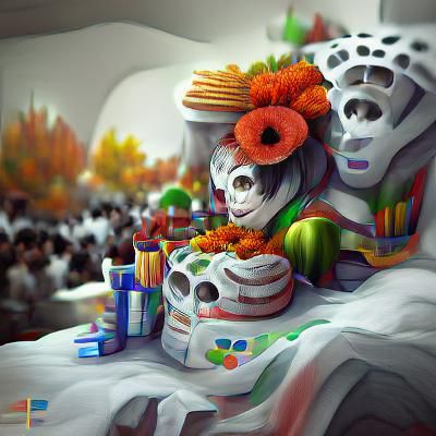 Día de muertos celebration ambient occlusion beautiful detai...