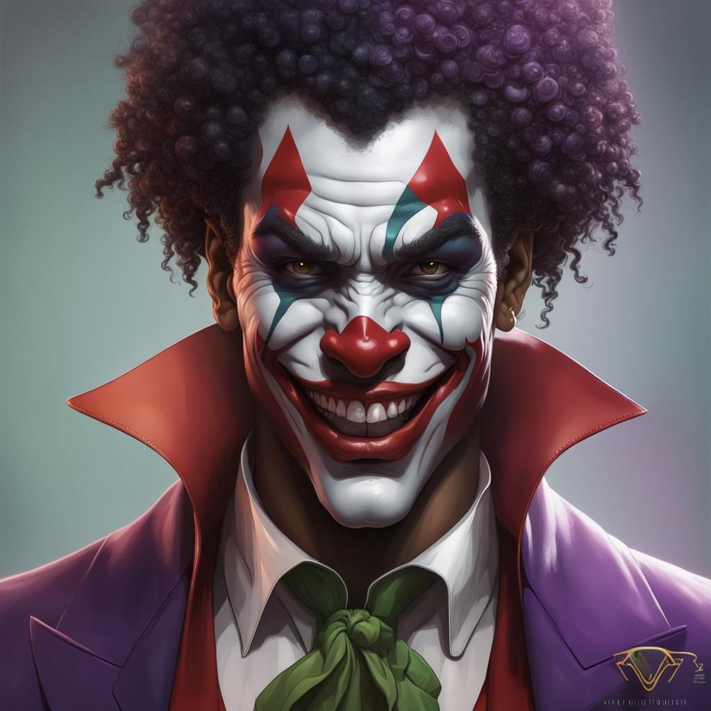 AfroAmerican Joker AI Generated Artwork NightCafe Creator