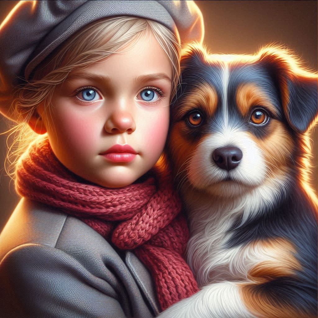 Portrait with pets