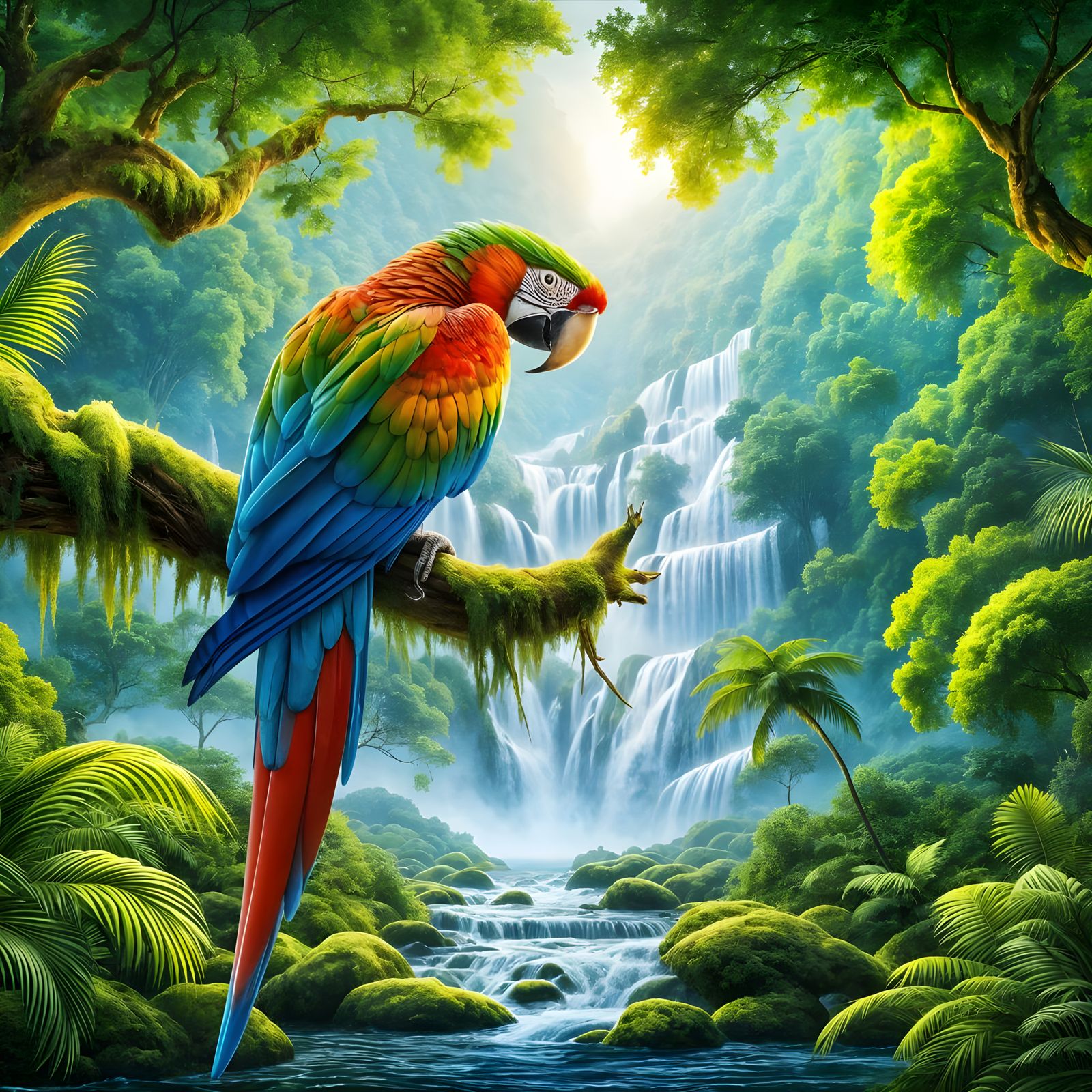 Vibrant Macaw