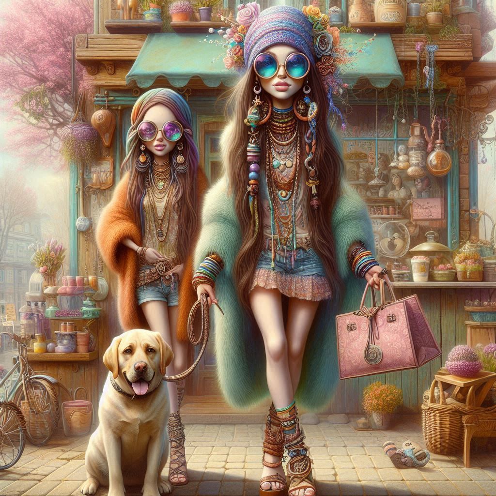 Una pintura de caricatura surrealista