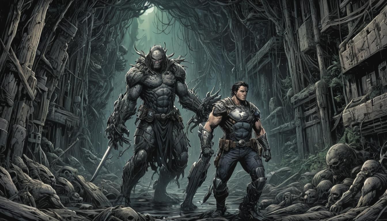 Little Princess Content in Her Small Home: Comic Art