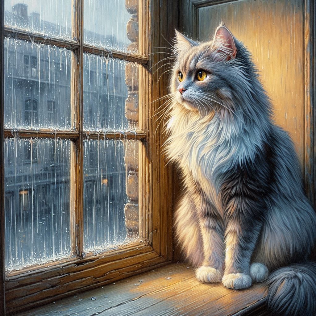 Rain in the window