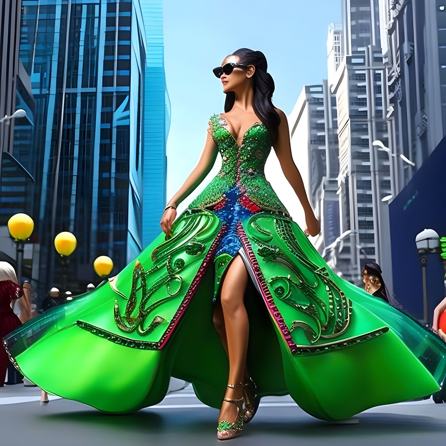 2077 Trendy Plastic Dress